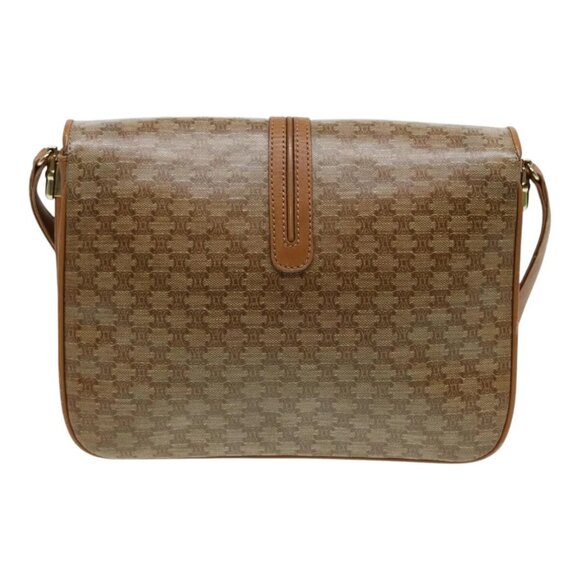 CELINE Macadam Canvas Shoulder Bag Beige Auth - Picture 3 of 16